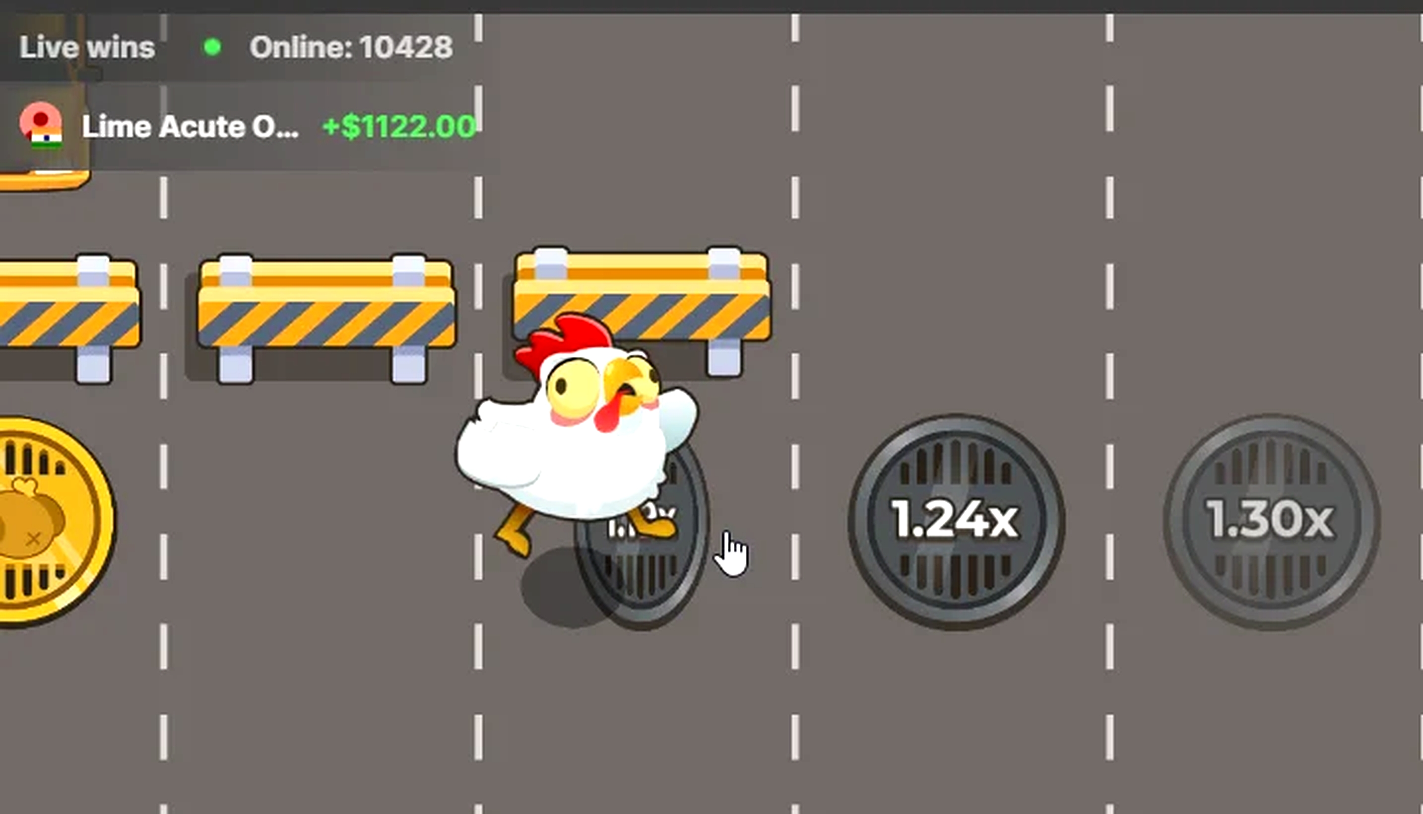 Chicken Road 2 — скриншот игры 1: интерфейс и управление