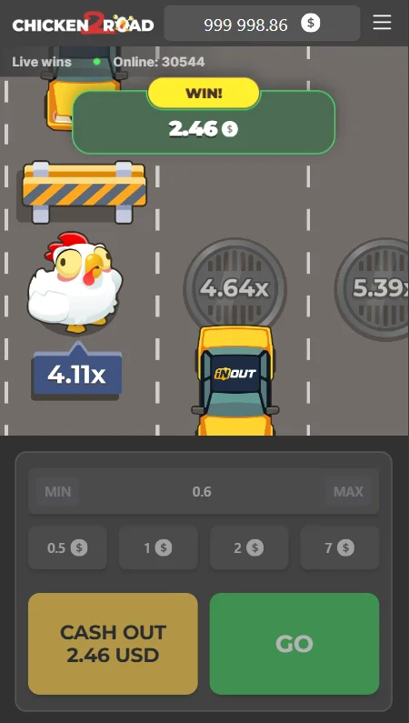 Chicken Road 2 мобильное приложение — скриншот игрового интерфейса